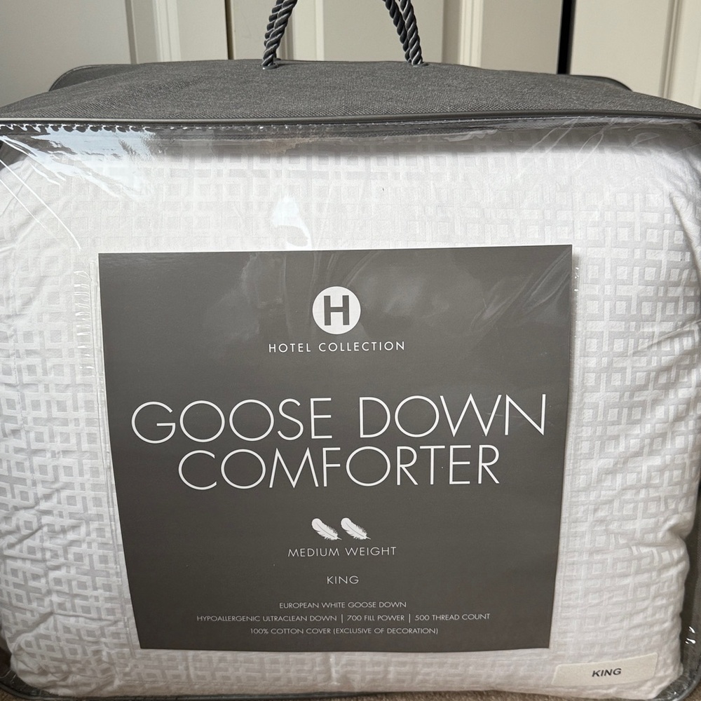 Hotel Collection Goose Down Comforter -  White